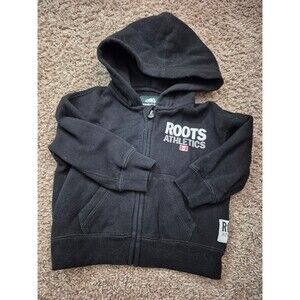 Roots baby jacket size 6-12M- black